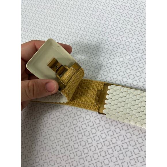 Vintage 60s Womens White Gold Belt main image 4